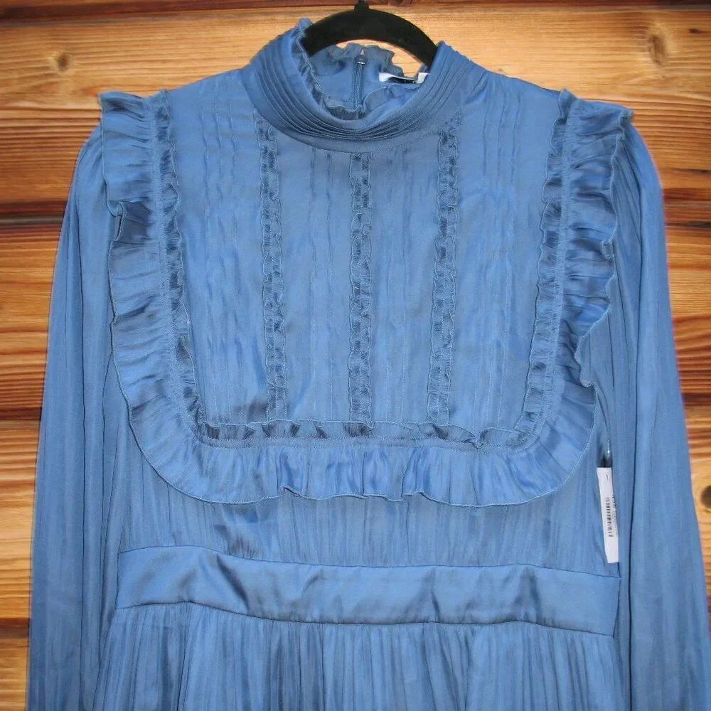 NWT Hunter Bell Ruffle Long Sleeve Mini Dress - Picture 4 of 12